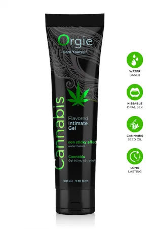 Lubrifiant eau Lube Tube Cannabis 100ml