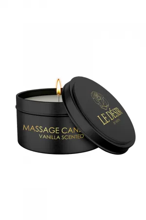 Bougie de massage érotique vanille 100g - Le Désir