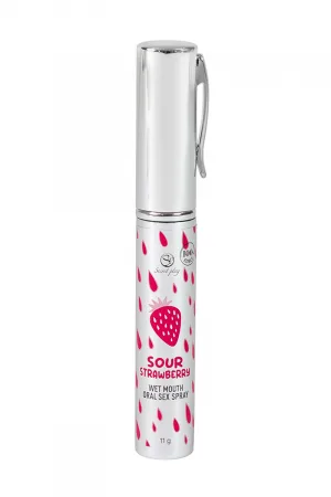 Spray sexe oral et bouche humide à la fraise acide