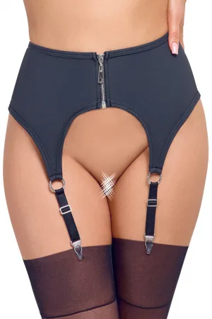 Porte-jarretelles noir mat - Cottelli LINGERIE