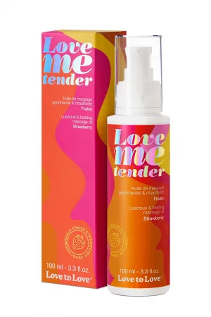 Huile de massage fraise 100ml - Love To Love